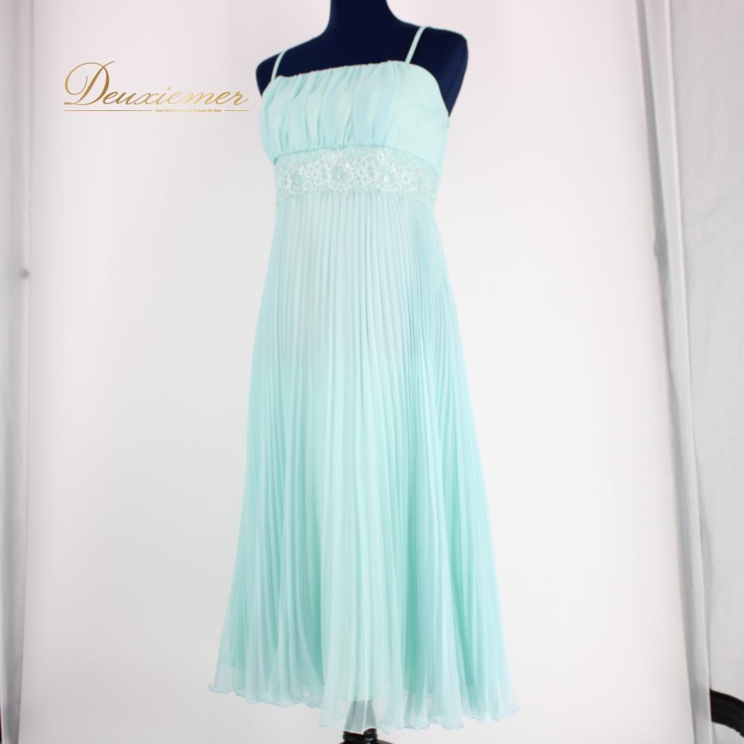【美品 社交ダンス衣装】ワンピースドレス pinky wolman 水色