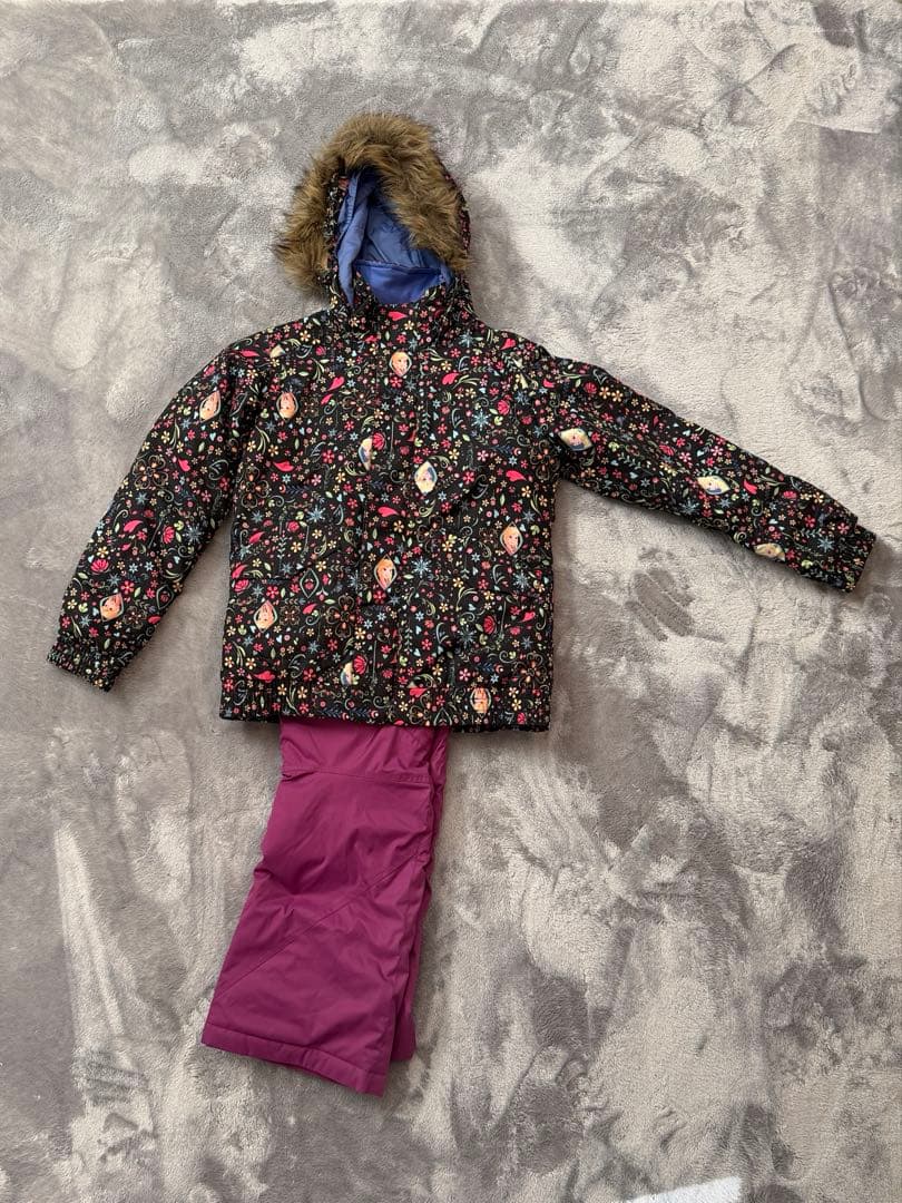 BURTONアナ雪　　レア　キッズスノーウエアセット　Mサイズ