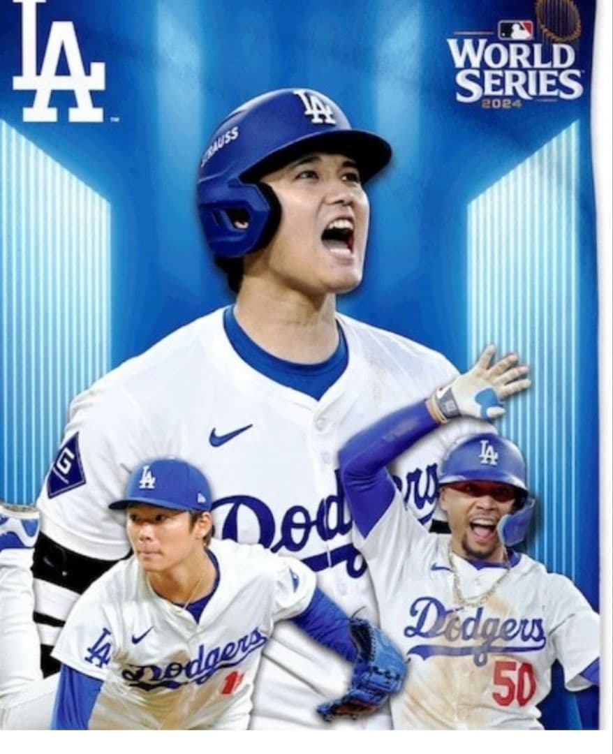 ・ドジャース大谷翔平…山本由伸ワールドシリーズチャンピオン 2024ビーチタオル