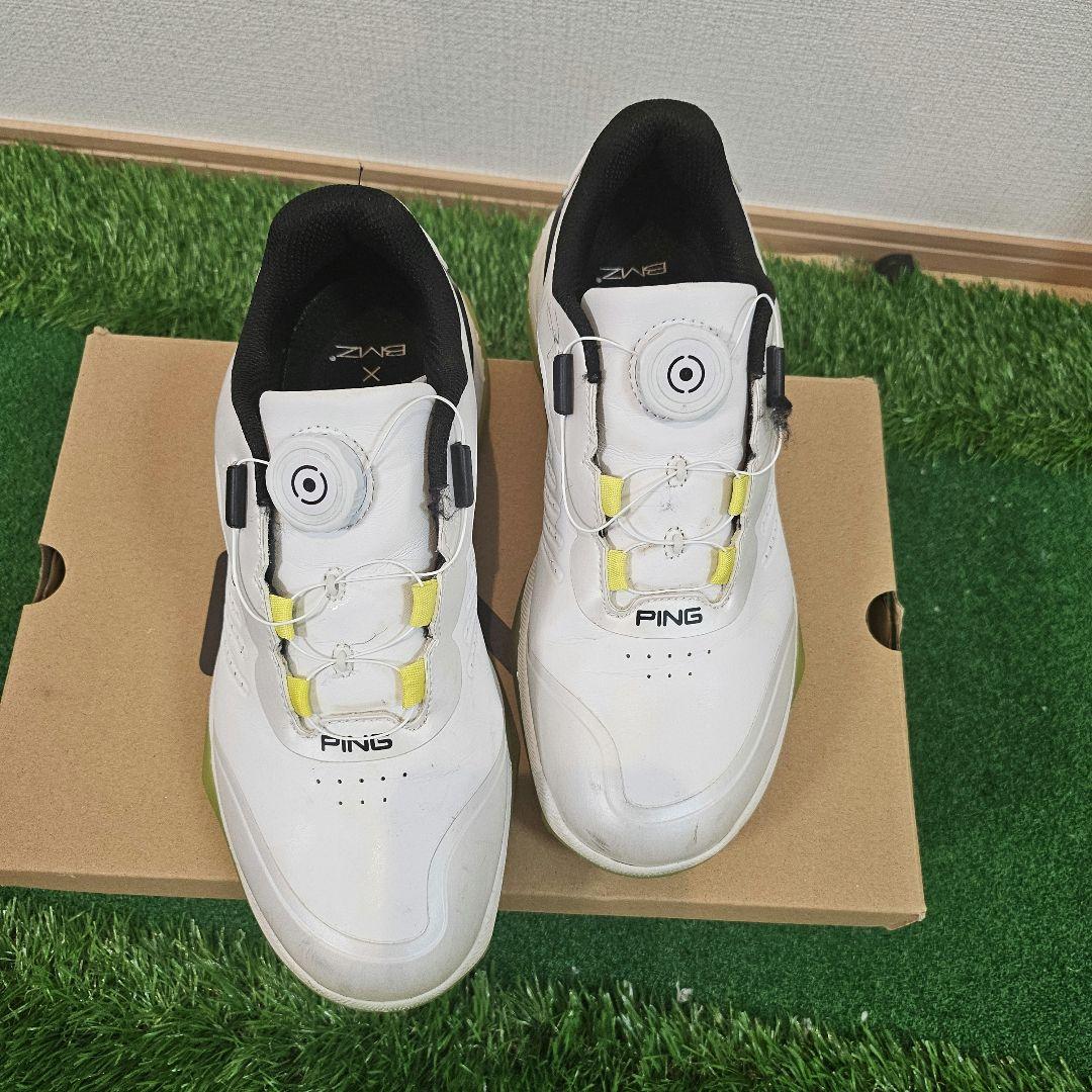 【超美品!!】PING スパイクゴルフシューズ ダイヤル式 25cm