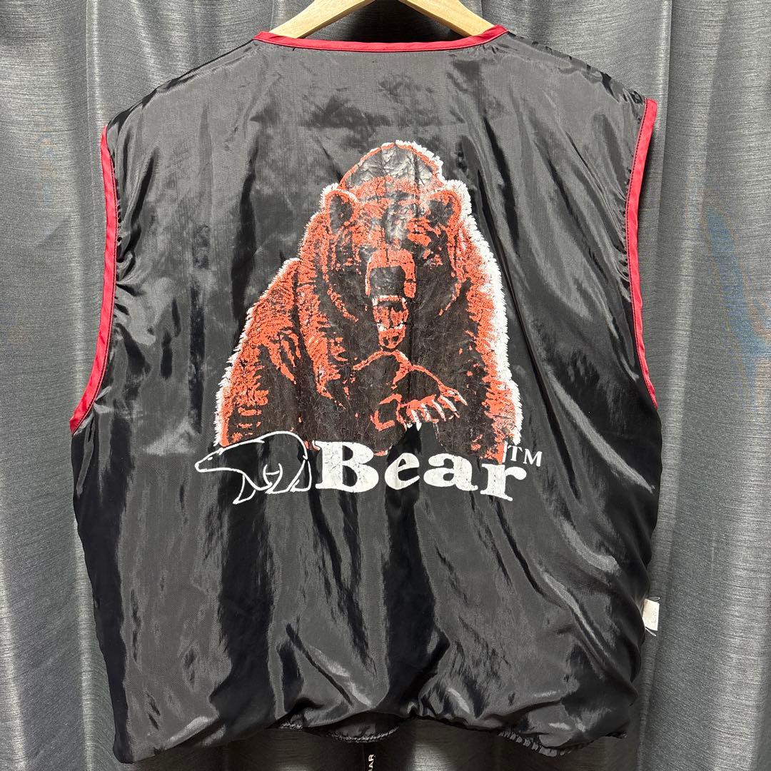 Bear フィッシングベスト 赤/黒