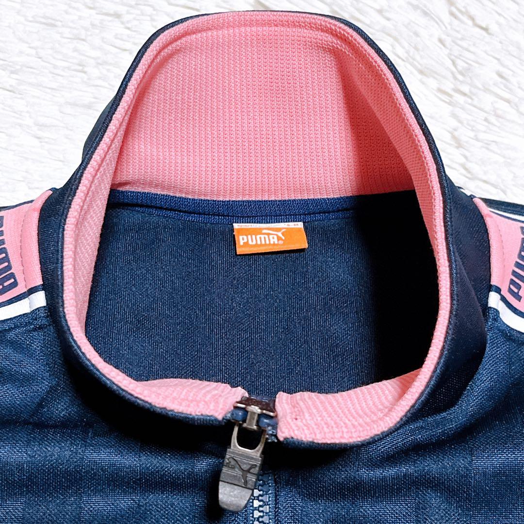 美品 PUMA プーマ 上下セットアップ プージャー　ネイビー ピンク S〜M