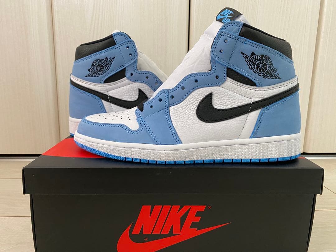 新品未使用NIKE AIR JORDAN 1 \"UNIVERSITY BLUE\"