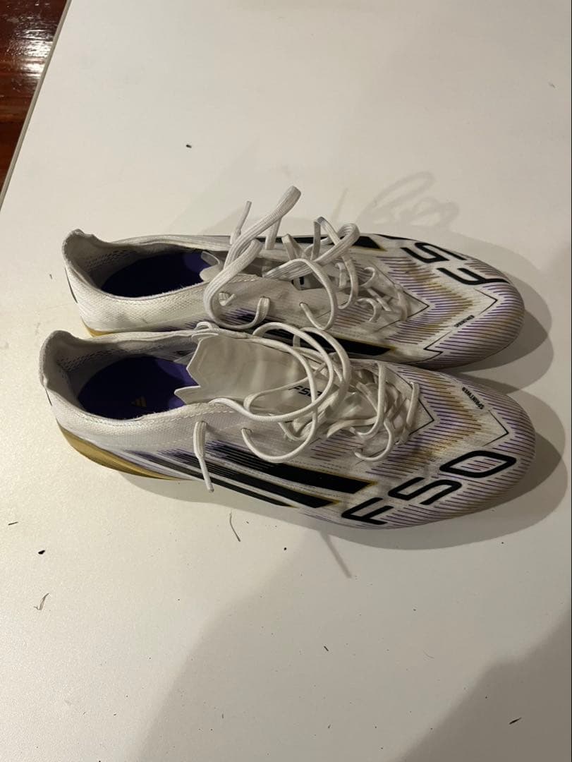 adidas F50 サッカーシューズ ホワイト/パープル
