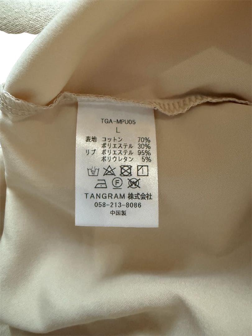 TANGRAM ベージュ Vネック TURF WIND SHIRTS