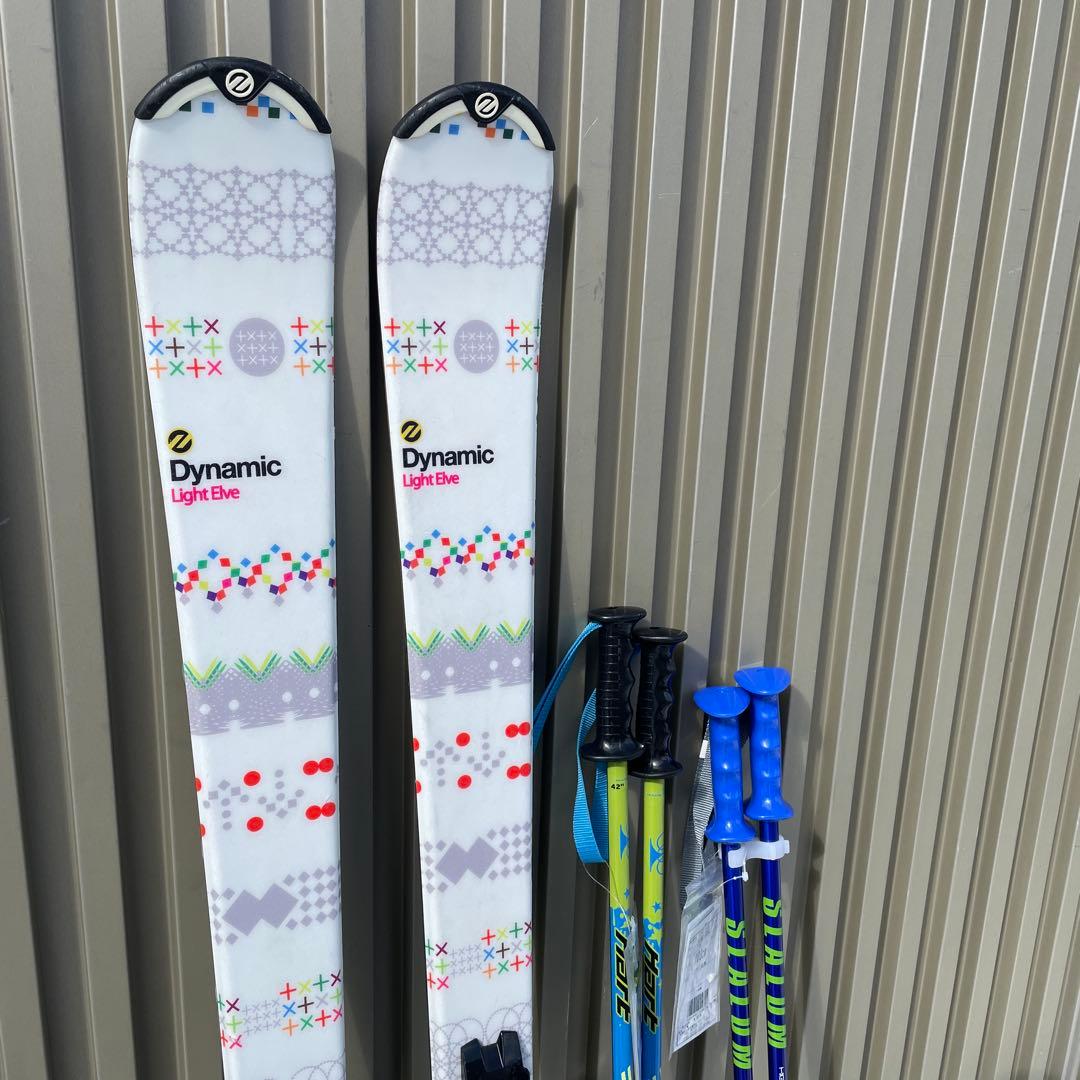 5回使用　Dynamic スキー 140cm ビンディング　アトミック　ストック