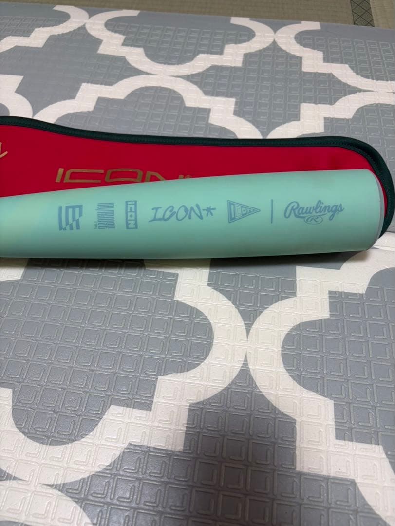 【極美品】ローリングス ICON アイコン 84cm 軟式バット ミント