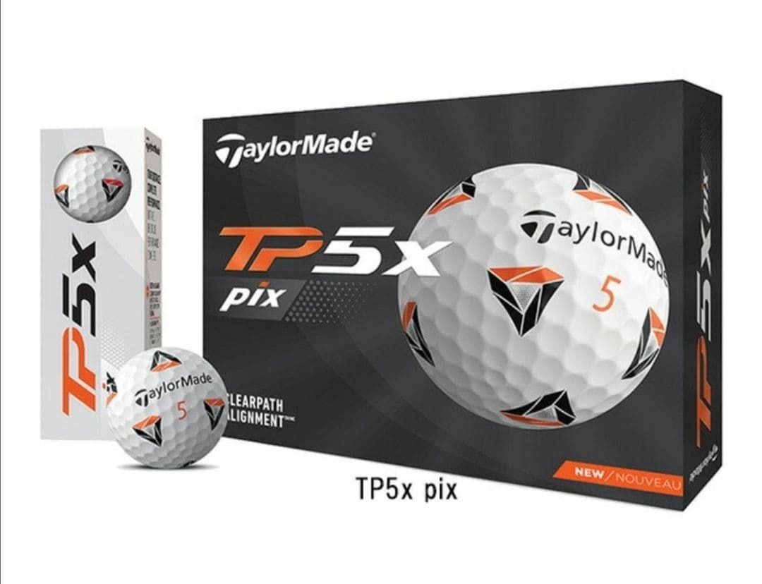 テーラーメイド ゴルフボール New TP5x Pix 1ダース