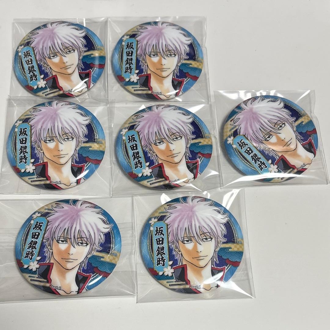 銀魂 ジャンプショップ中国限定 キラ缶バッジコレクション　坂田銀時　7点
