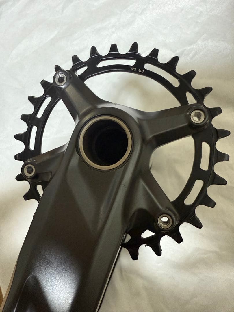 Shimano クランクセット シングルギア 黒