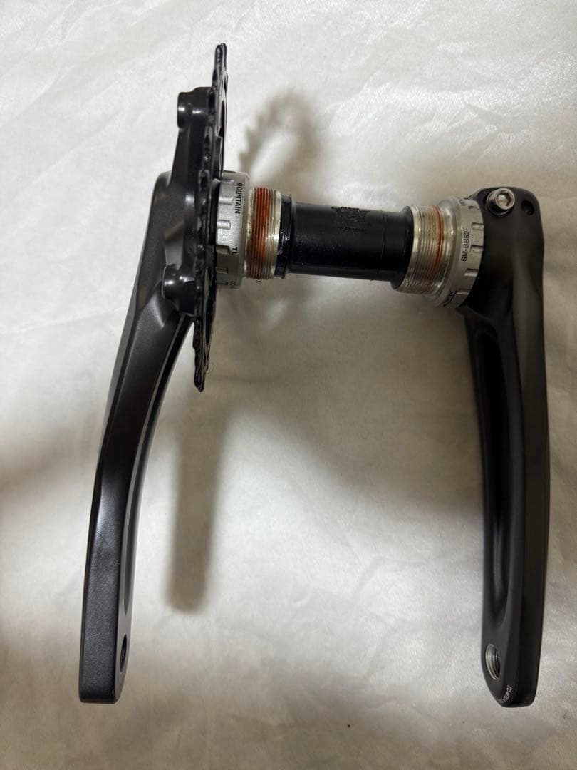 Shimano クランクセット シングルギア 黒