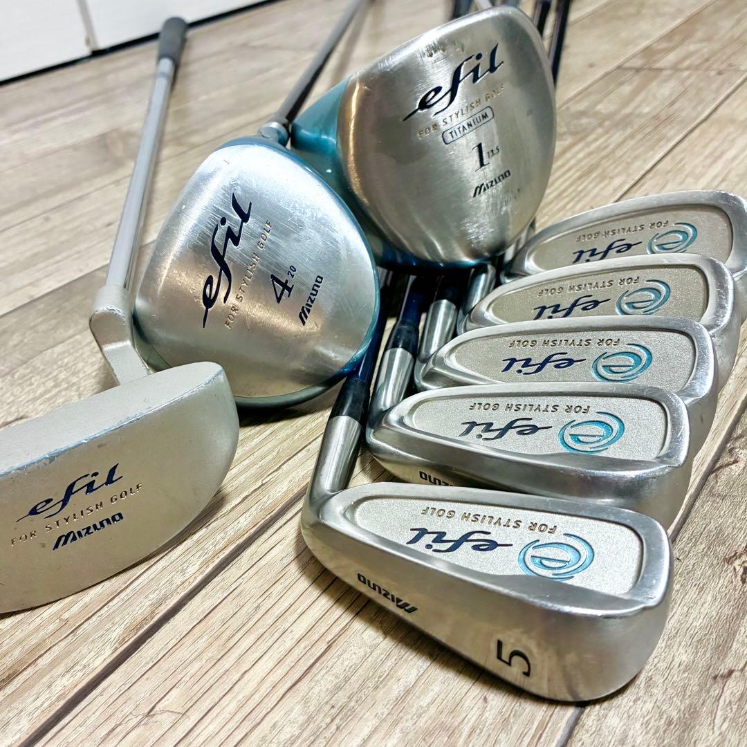 【8本セット】ミズノ efil レディース フレックスL 右利き 初心者向け