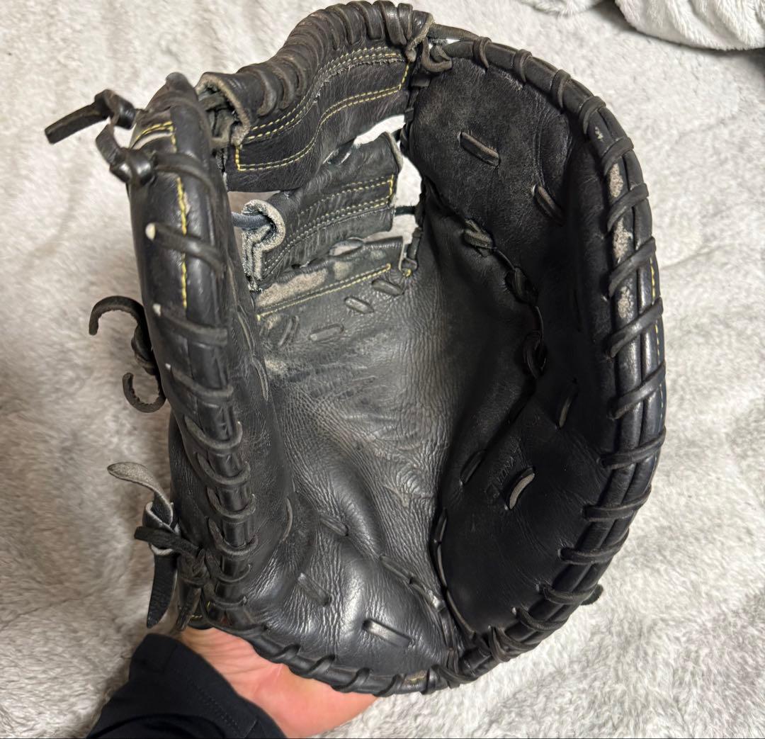 ミズノ 硬式用レザーグローブ 黒