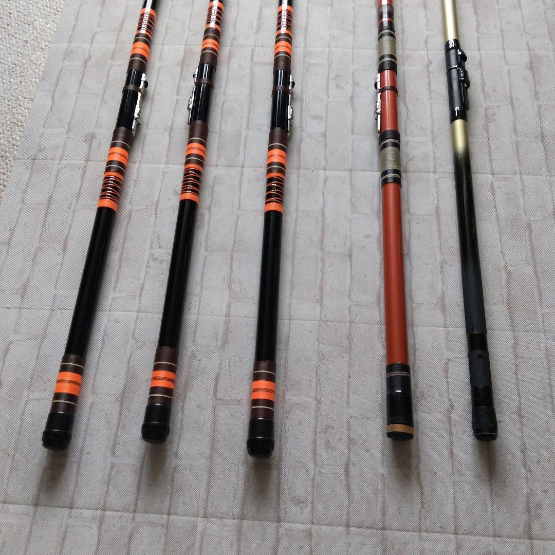 投げ竿 5本セット