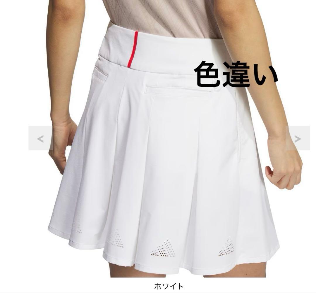 美品adidas ストレッチ アディゼロ撥水 バックプリーツスカート2025