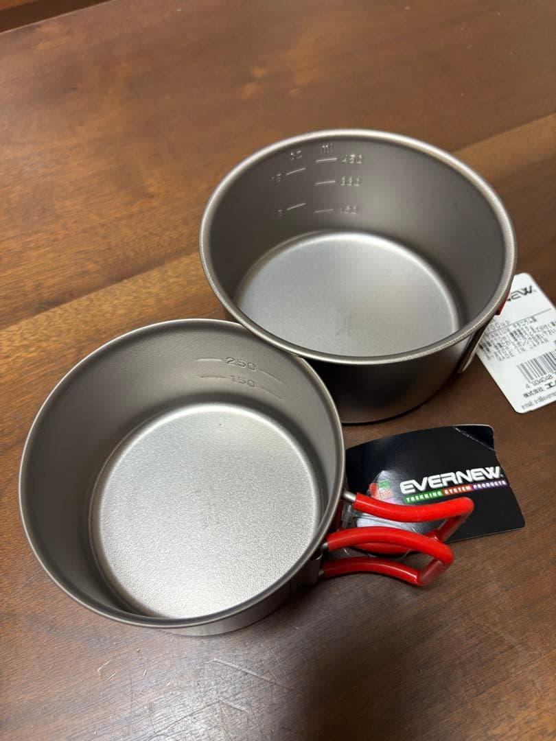 新品　EVERNEW チタンクッカー　4点セット