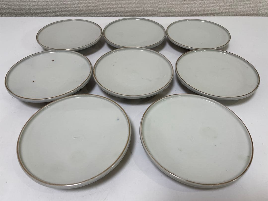 【現状品】古伊万里 陶器 蓋付茶碗 煮付椀 赤絵 金彩 菊柄 割烹 懐石 8個