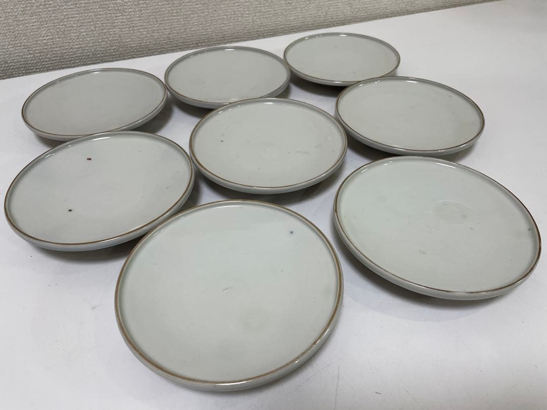【現状品】古伊万里 陶器 蓋付茶碗 煮付椀 赤絵 金彩 菊柄 割烹 懐石 8個