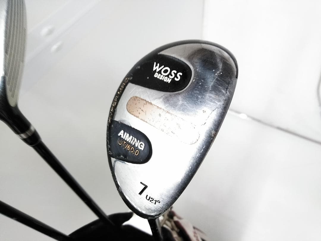 初心者おすすめ！ メンズゴルフクラブ14本セット WOSS　キャディバッグ付き□