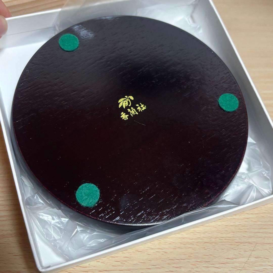 未使用　有田焼 香蘭社 染カトレア　花瓶 花器 フラワーベース　花びん　花台付