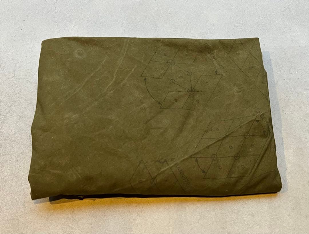 ②ノルウェー軍 軍幕 ポンチョテント ツェルトバーン ミリタリー キャンプ 実物