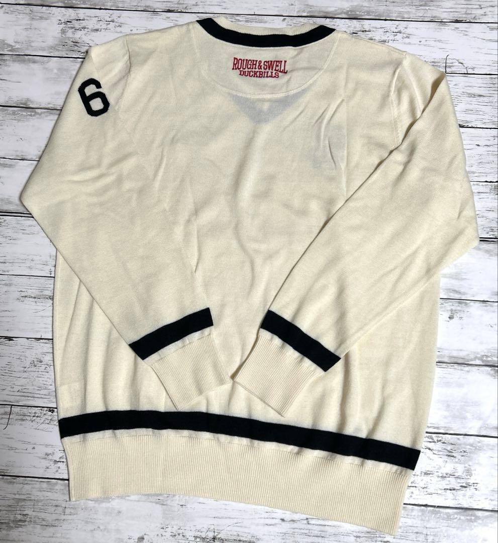 rough & swell　XL　ニット　アイボリー　セーター　大きいサイズ