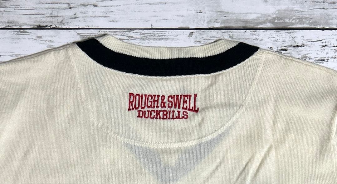 rough & swell　XL　ニット　アイボリー　セーター　大きいサイズ