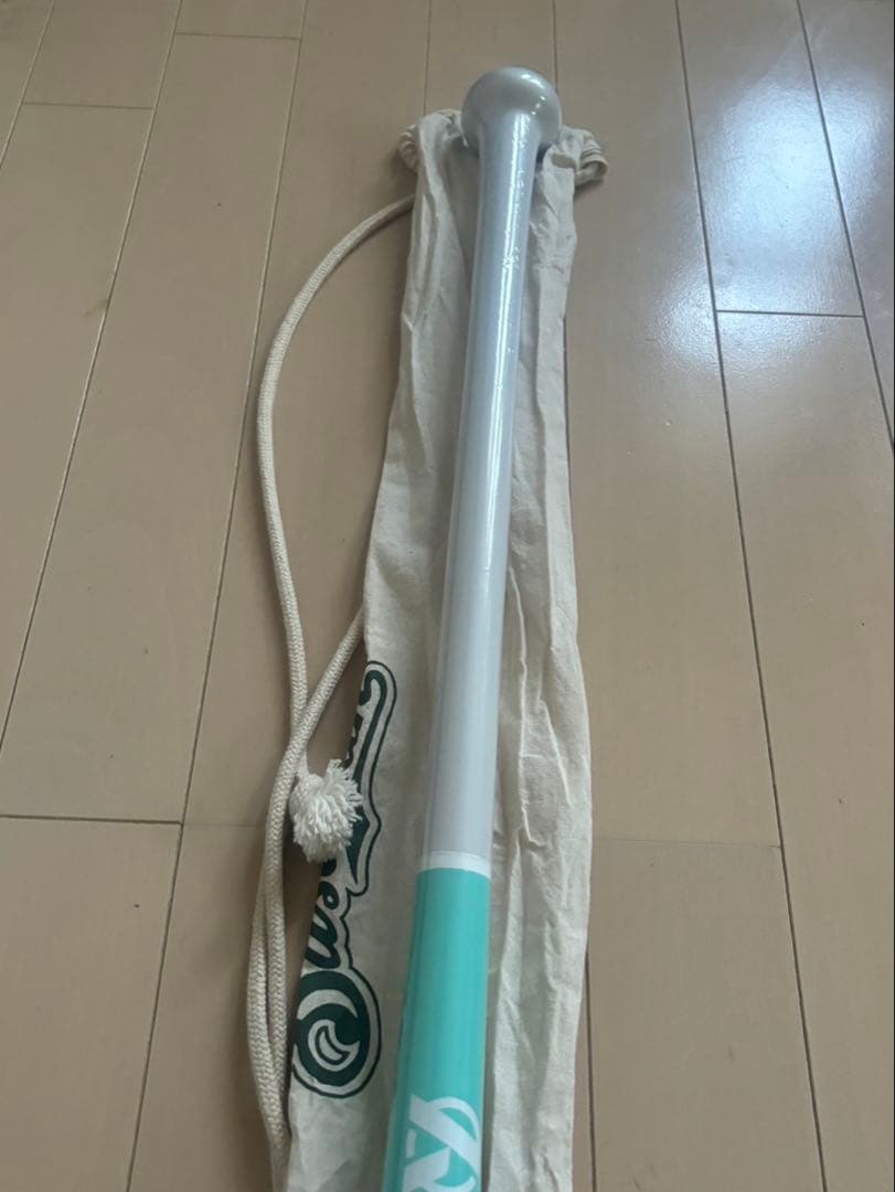 トレーニングバット 水色と白 収納袋付き