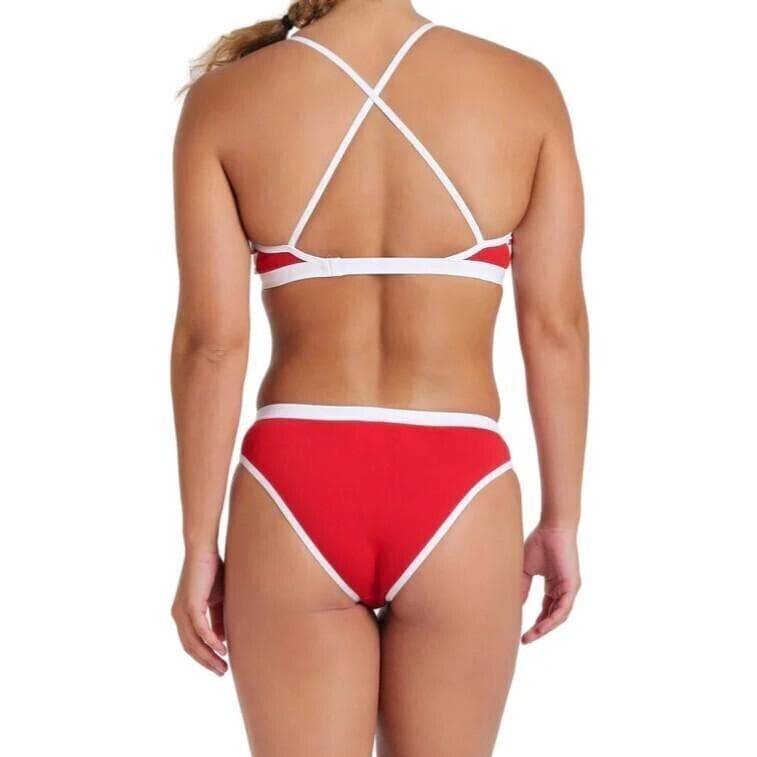 Arena 女性用 ビーチバレー ツーピース ビキニ ブルマ Red USA32