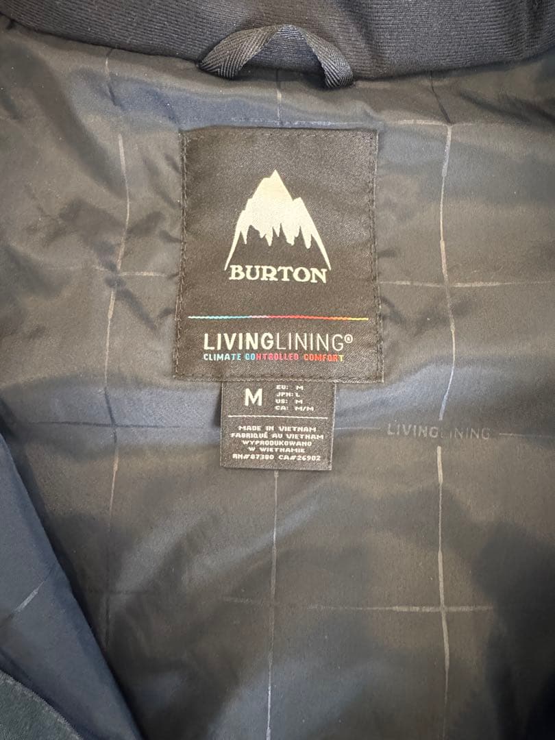 Burton スノーボードウェア Mサイズ グレー