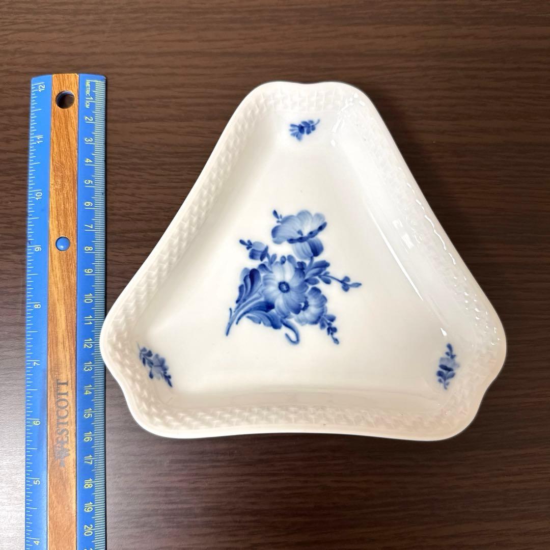 ロイヤルコペンハーゲン　ブルーフラワー　トライアングル　プレート　三角皿
