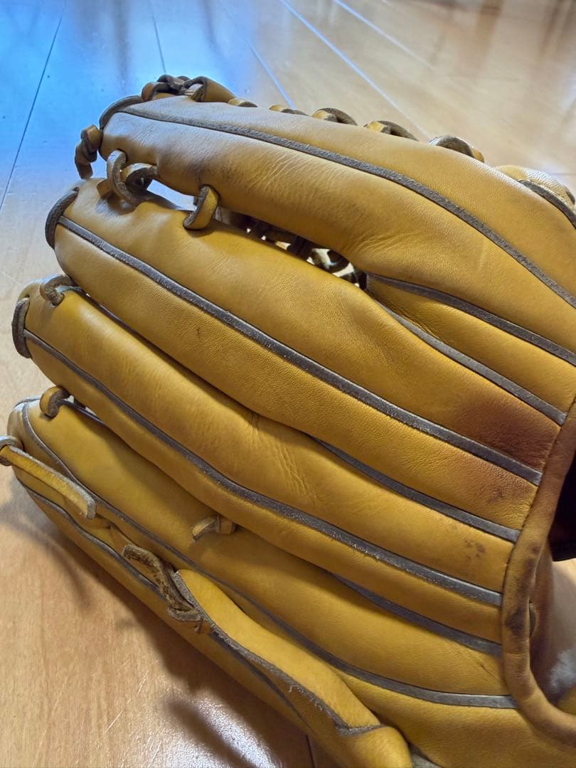 Mizuno Pro 軟式 外野手用 グローブ 右 イエロー