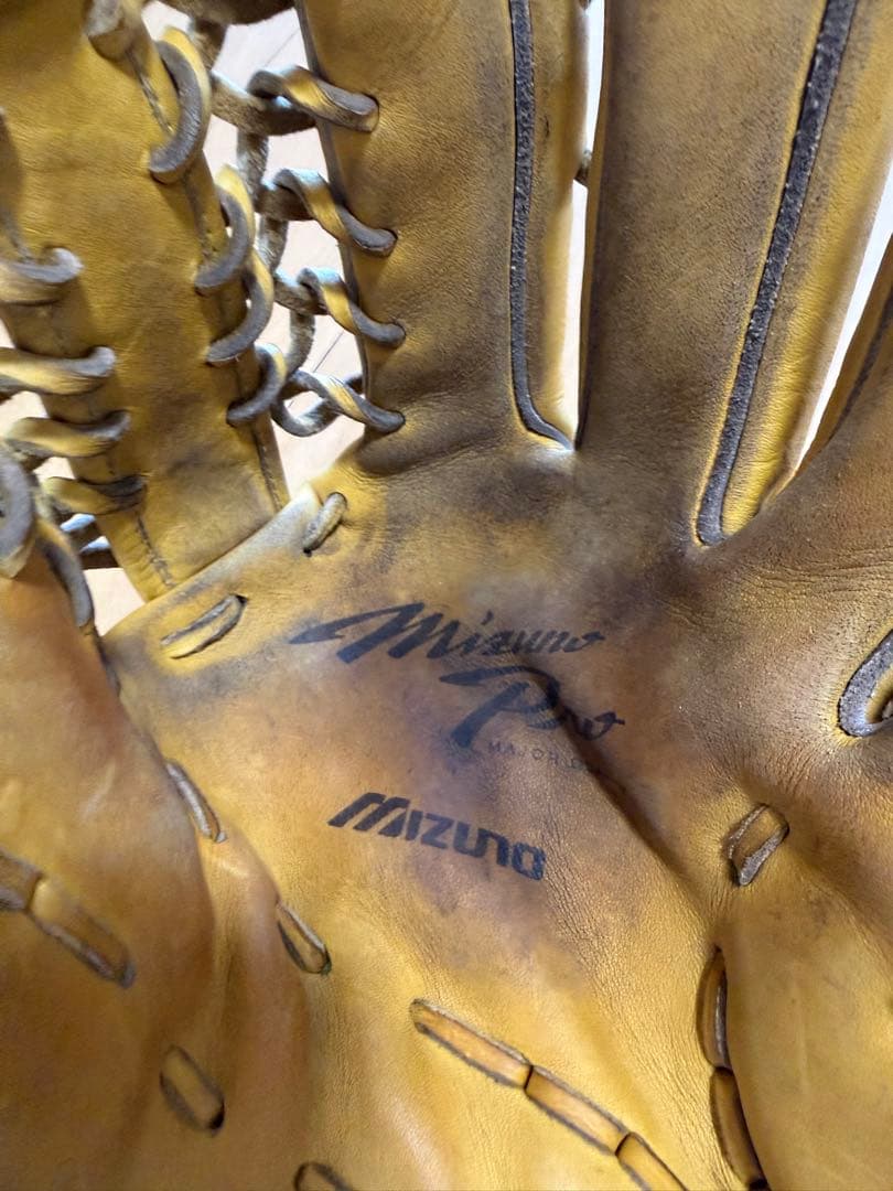 Mizuno Pro 軟式 外野手用 グローブ 右 イエロー