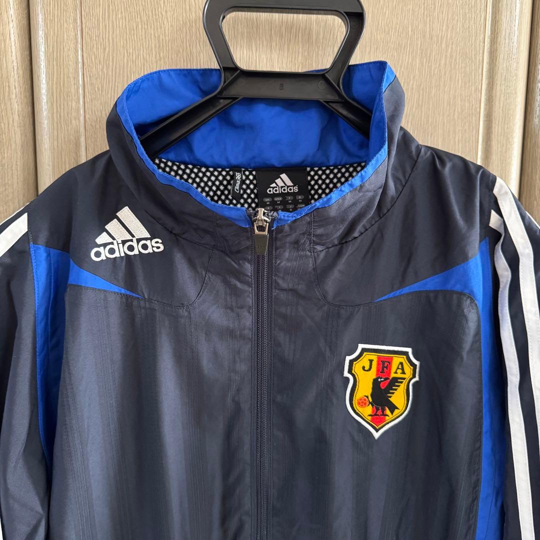 アディダス サッカー日本代表 トラックジャケット Oサイズ/ネイビー/裏起毛