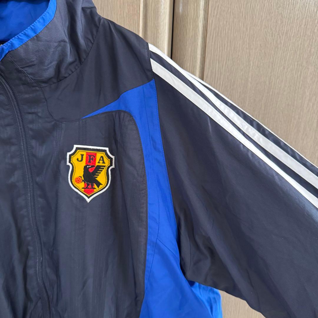 アディダス サッカー日本代表 トラックジャケット Oサイズ/ネイビー/裏起毛