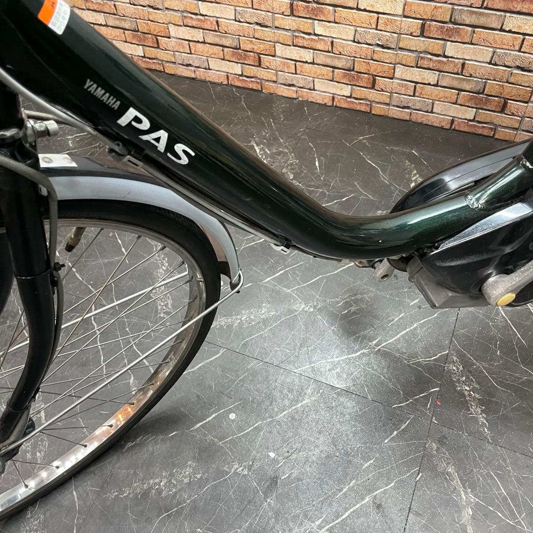 【65】電動自転車 YAMAHA PAS グリーン 26インチ