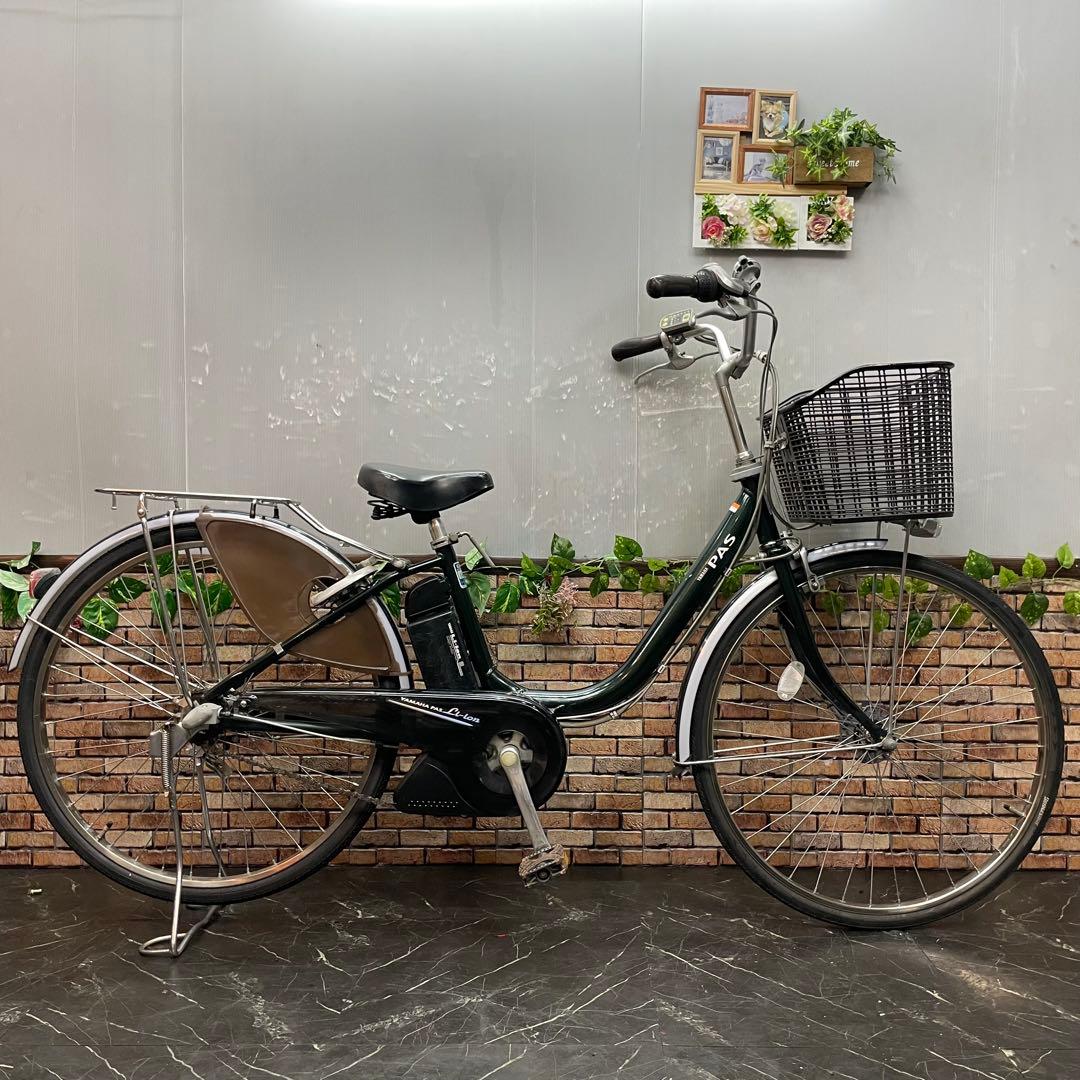 【65】電動自転車 YAMAHA PAS グリーン 26インチ