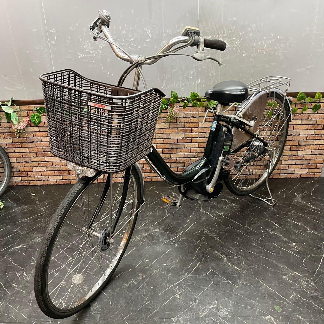 【65】電動自転車 YAMAHA PAS グリーン 26インチ