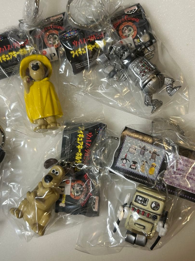 全7種 ウォレスとグルミット フィギュアキーホルダー