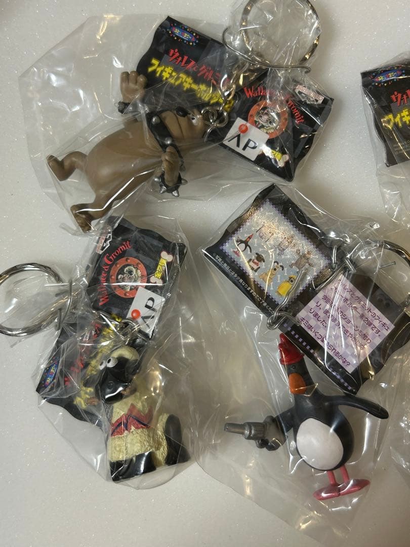 全7種 ウォレスとグルミット フィギュアキーホルダー