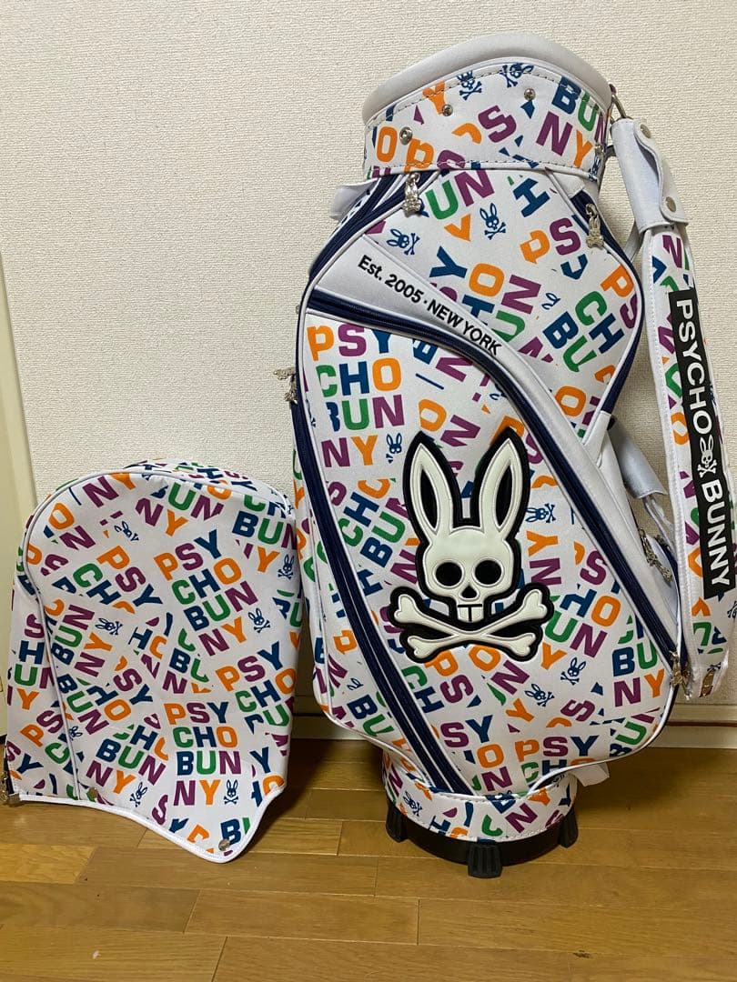 ※使用数3-4回程度美品　PSYCHO BUNNY ゴルフバッグ キャディバッグ