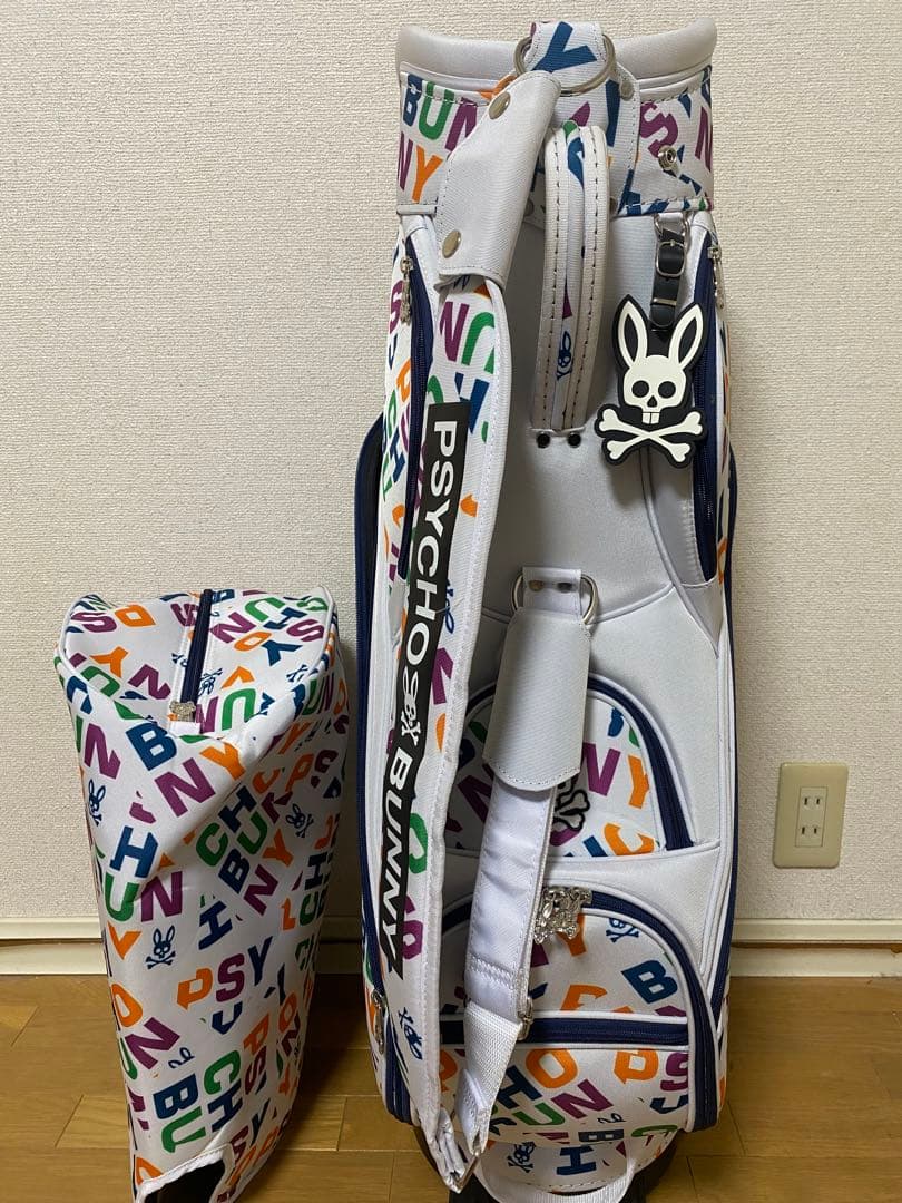 ※使用数3-4回程度美品　PSYCHO BUNNY ゴルフバッグ キャディバッグ
