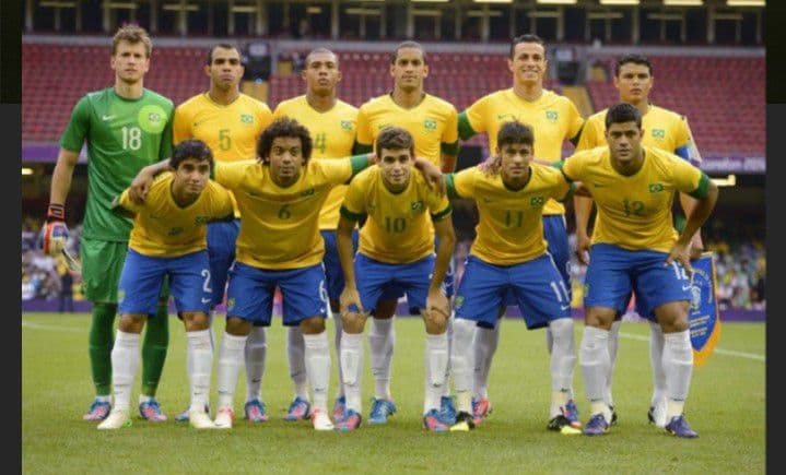 2012 ロンドン五輪　ブラジル代表　ホーム　ネイマール　正規品　未使用　当時物