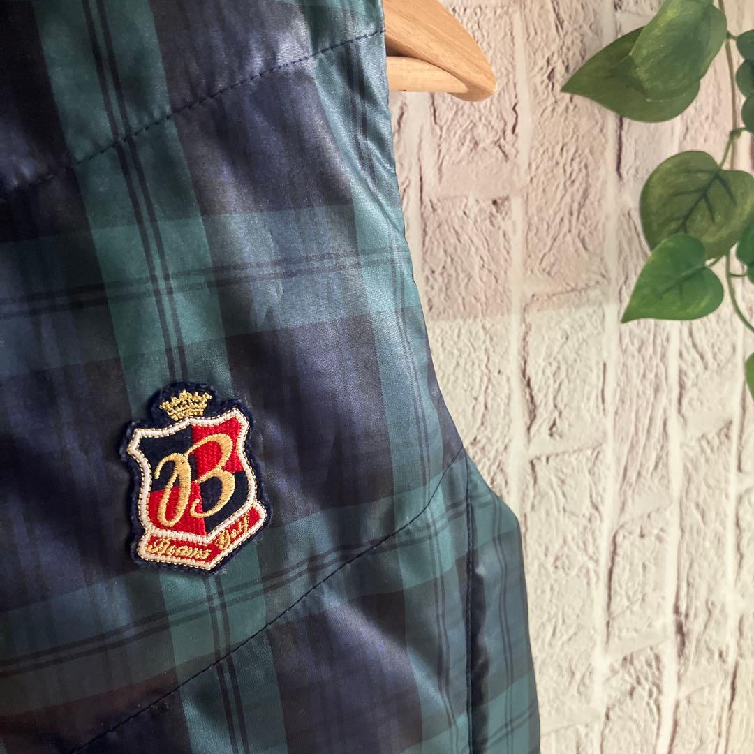 BEAMS GOLF（ビームスゴルフ）リバーシブルチェックダウンベスト L