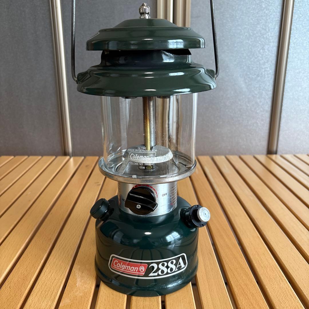 【中古】Colemanツーマントルランタン 288A （三点セット）