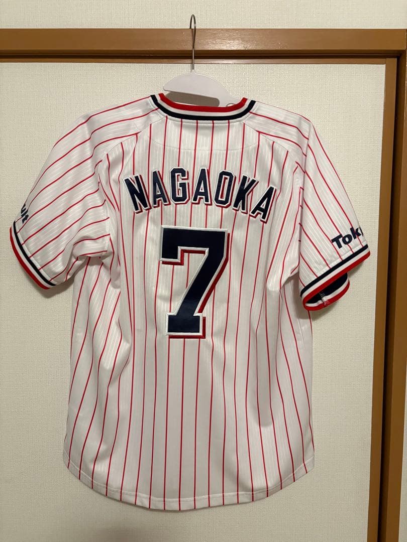 ヤクルトスワローズ長岡ユニフォーム サイズM