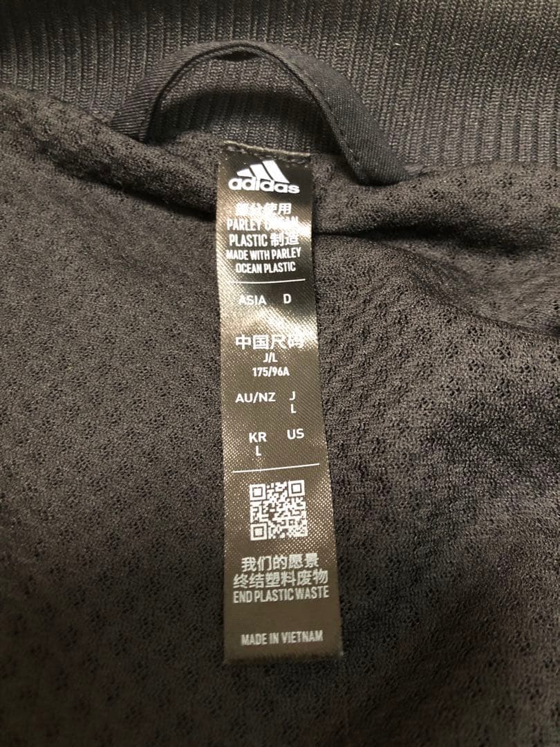 【美品】adidas アディダス ストレッチウーブン　テニスジャケット 黒 L