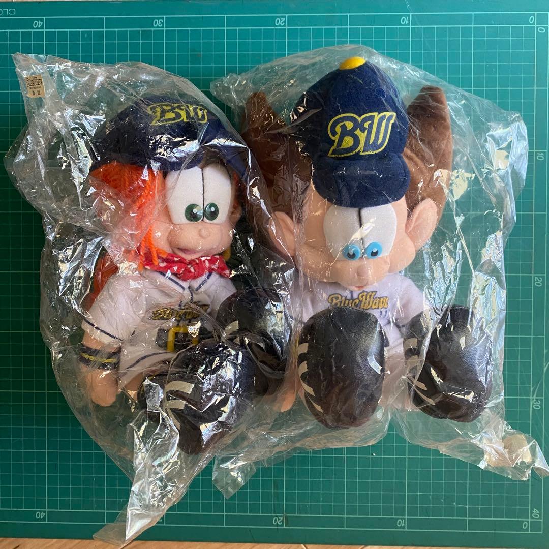 希少未開封　ネッピー&リプシー　ぬいぐるみ人形　オリックスブルーウェーブ