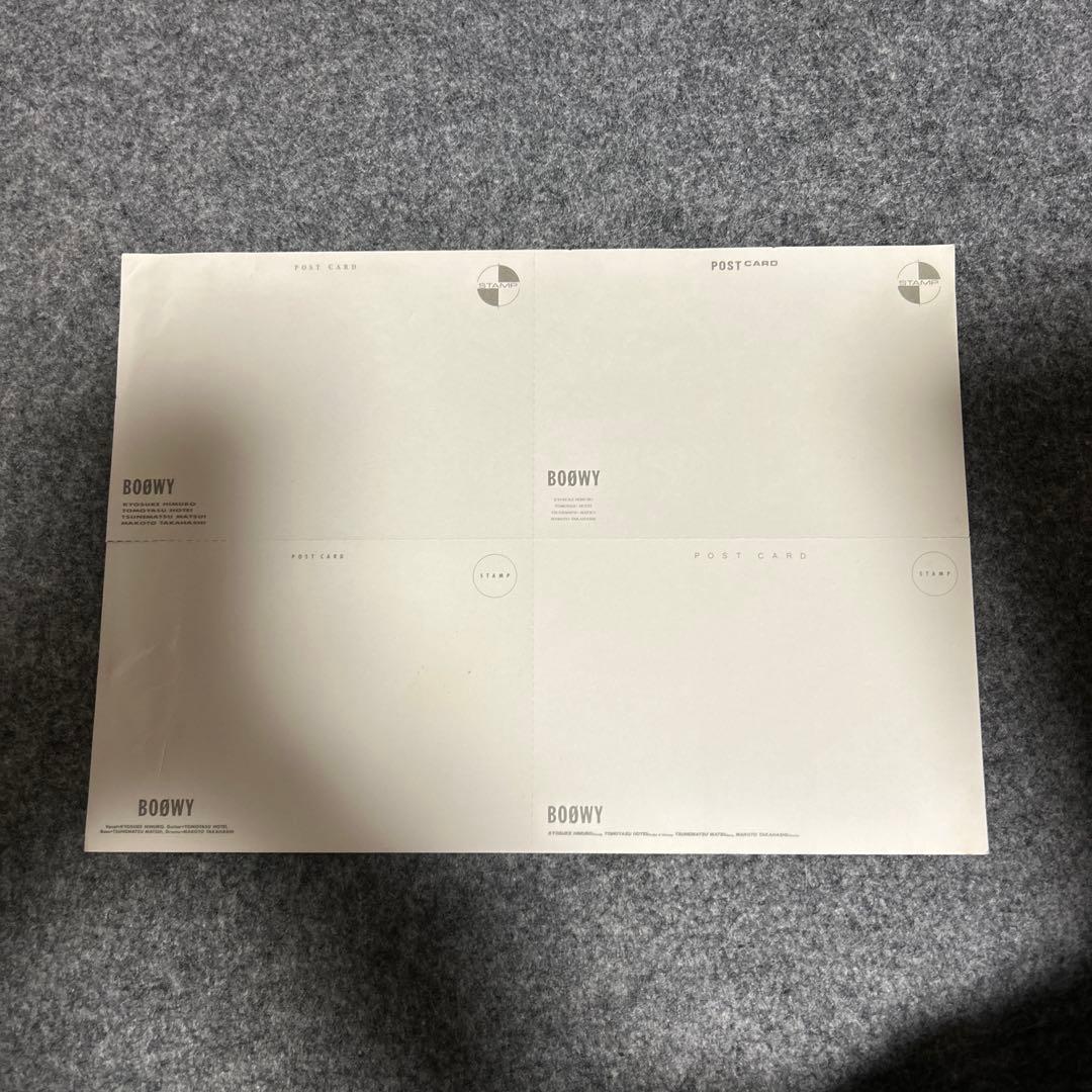BOØWY ポストカード　４枚　入手不可　激レア