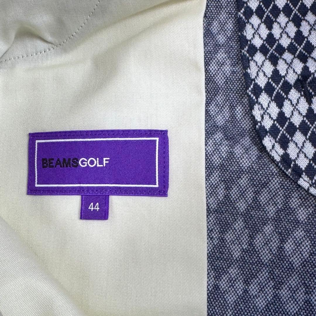 BEAMSGOLF PURPLELABEL アーガイル小柄 パンツ ストレッチ